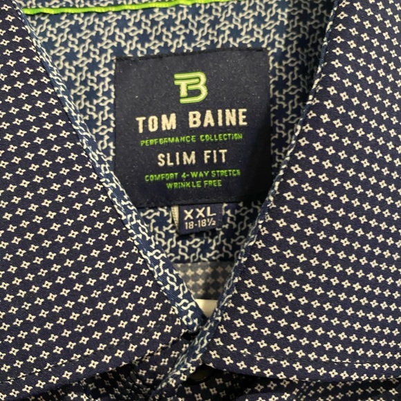 NWT - Tom Baine Men’s Performance Dress Shirt - XXL - Picture 4 of 10